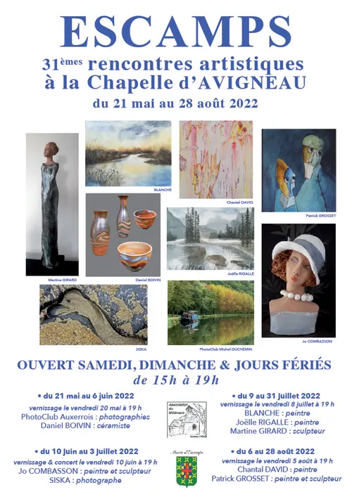 31emes Rencontres Artistiques Escamps Chapelle Avigneau 2022.webp