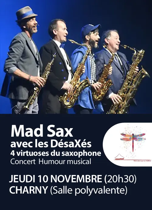 Concert Mad Sax Les DesaXes Agadop Charny 10nov2022 v2.webp