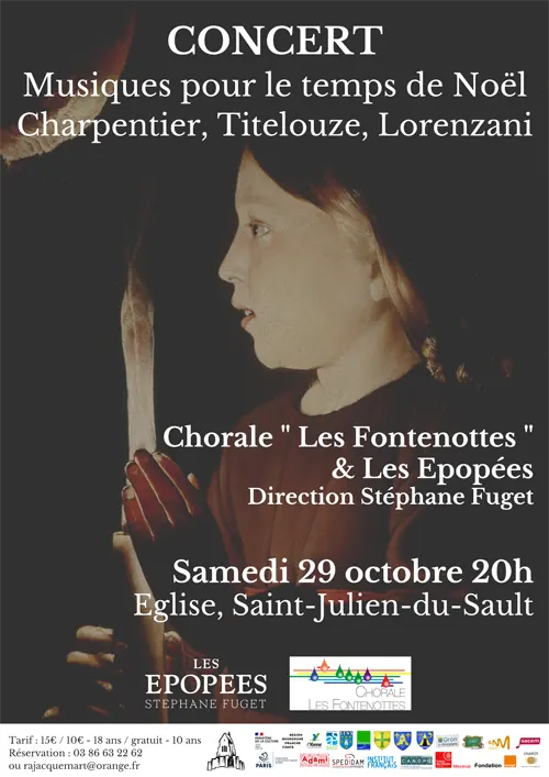 Concert Noel Les Fontenottes Les Epopees Saint Julien du Sault 29octobre2022.webp