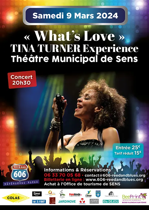 Concert Tina Turner Experience 606 Reed and Blues Theatre Sens 9 3 2024.webp