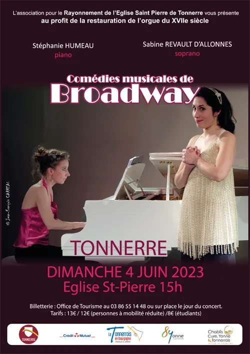 Concert comedies musicales Broadway Eglise Saint Pierre Tonnerre 04 06 2023.webp