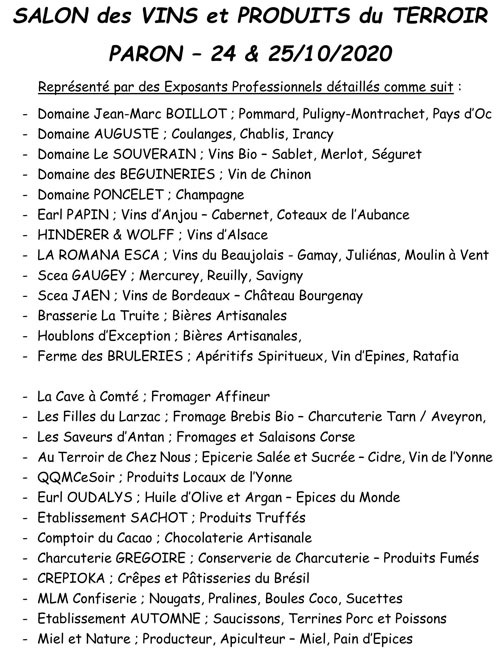 Exposants-Salon-des-Vins-et-Produits-du-Terroir-Paron-23et24-10-2021