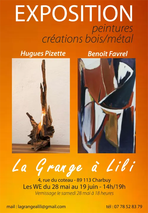 Exposition Hugues Pizette Benoit Favrel La Grande a Lili Charbuy Mai Juin2022.webp