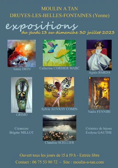 Exposition Moulin a Tan Druyes les belles fontaines Juillet 2023.webp