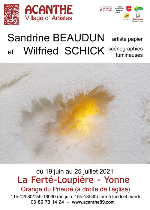 Exposition Sandrine Beaudun Wilfried Schick Acanthe La Ferte Loupiere juin juillet 2021.jpg