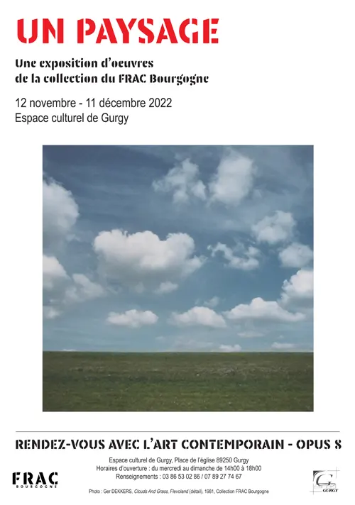 Exposition Un paysage Collection FRAC Espace culturel Gurgy 12novembre 11 decembre2022.webp