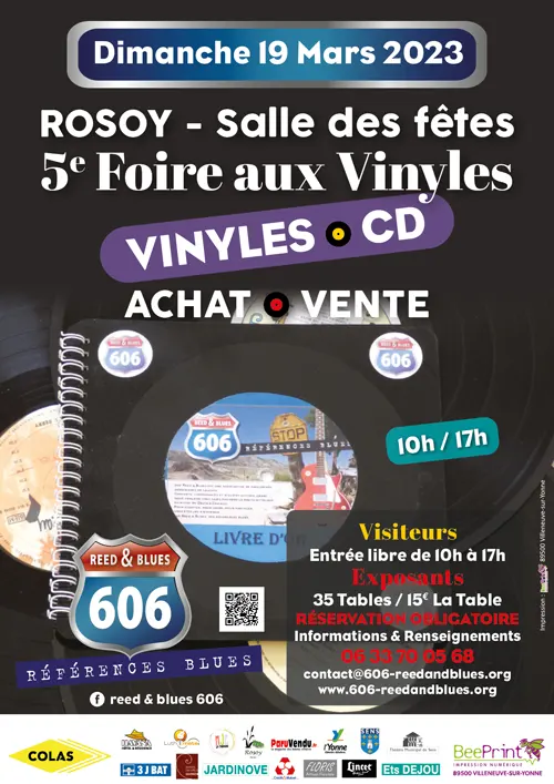 Foire aux Vinyles 606 Reed and Blues Rosoy 19 03 2023.webp