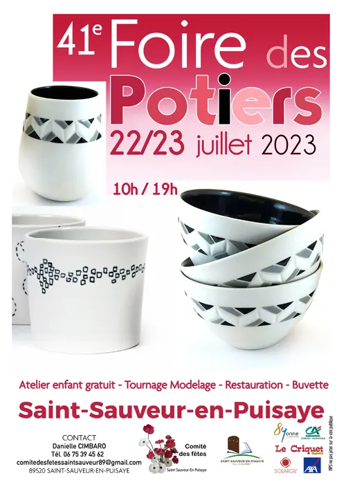 Foire des Potiers Saint Sauveur en Puisaye 22 23juillet2023.webp