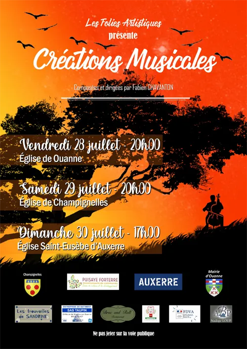Les Folies Artistiques concerts creations musicales Juillet2023.webp