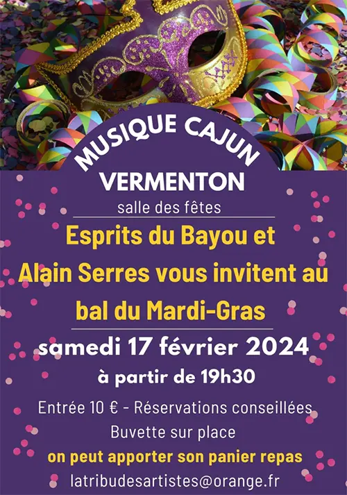 Mardi Gras Esprits du Bayou Alain Serres Vermenton 17 02 2024.webp