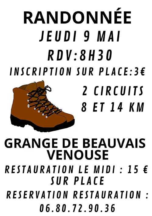 Randonnee Grange de Beauvais Venouse 09 05 2024.webp