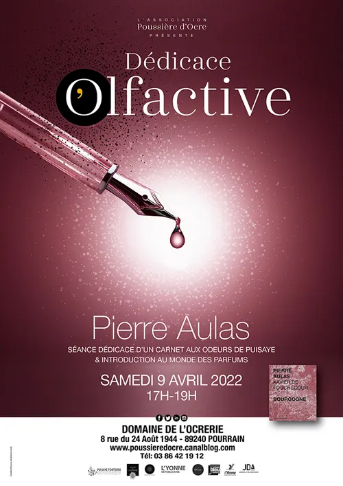 Seance Dedicace Olfactive Pierre Aulas Poussiere d Ocre Domaine de l Ocrerie Pourrain 09 04 2022.webp