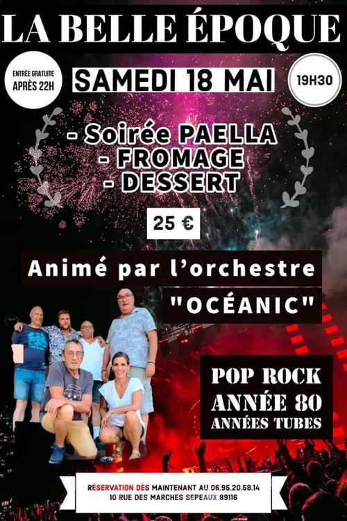 Soiree resto concert Belle Epoque Sepeaux 18 05 2024.webp