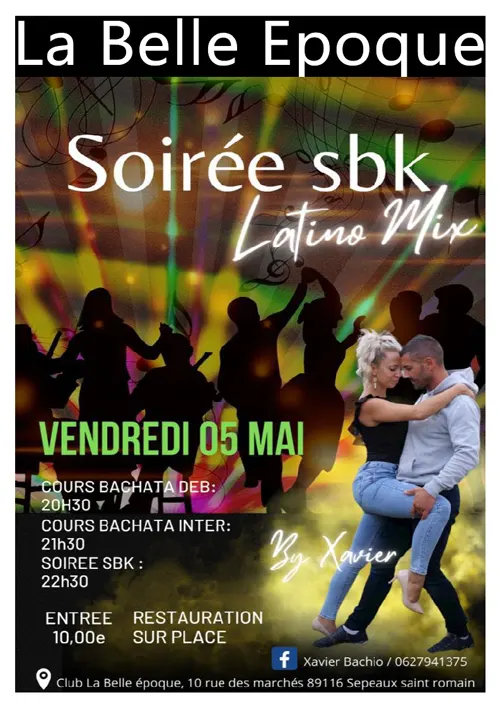 Soiree sbk latino mix La Belle Epoque Sepeaux 05 05 2023.webp