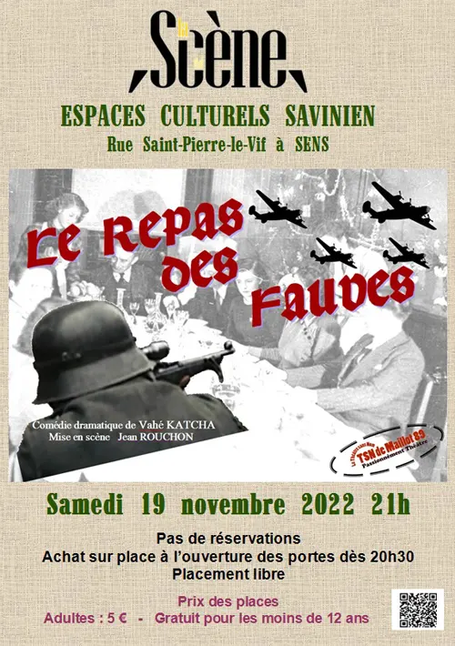 Theatre sans Nom de Maillot Le Repas des Fauves Sens 19novembre2022.webp