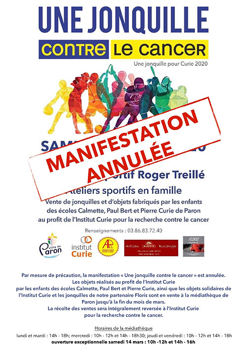Une jonquille contre le cancer (une jonquille pour Curie) / Ateliers sportifs en famille