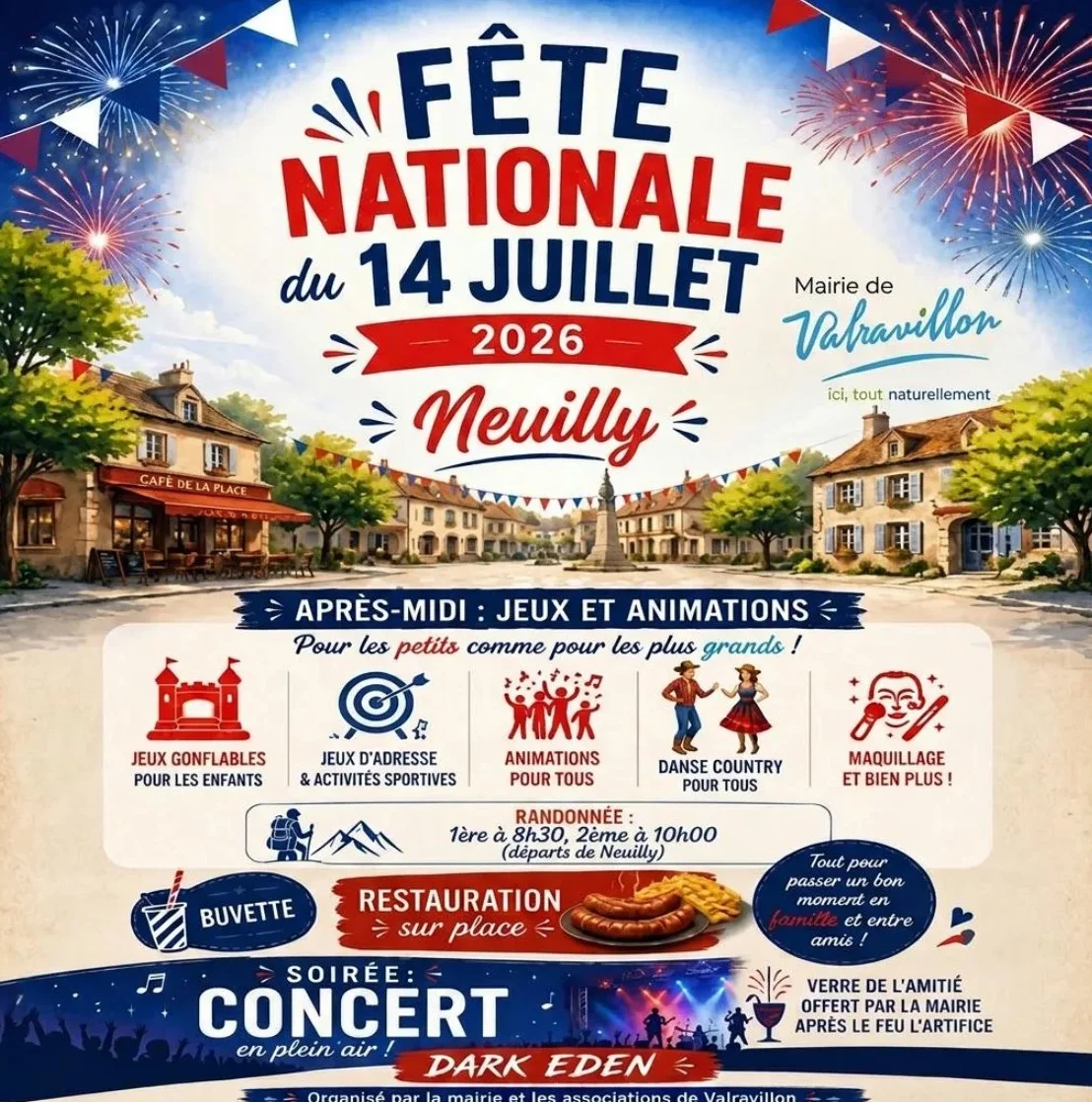 Concert avec Dark Eden - Pop / Funk / Disco – Neuilly (A coté de la salle des fêtes) (affiche de l’événement)