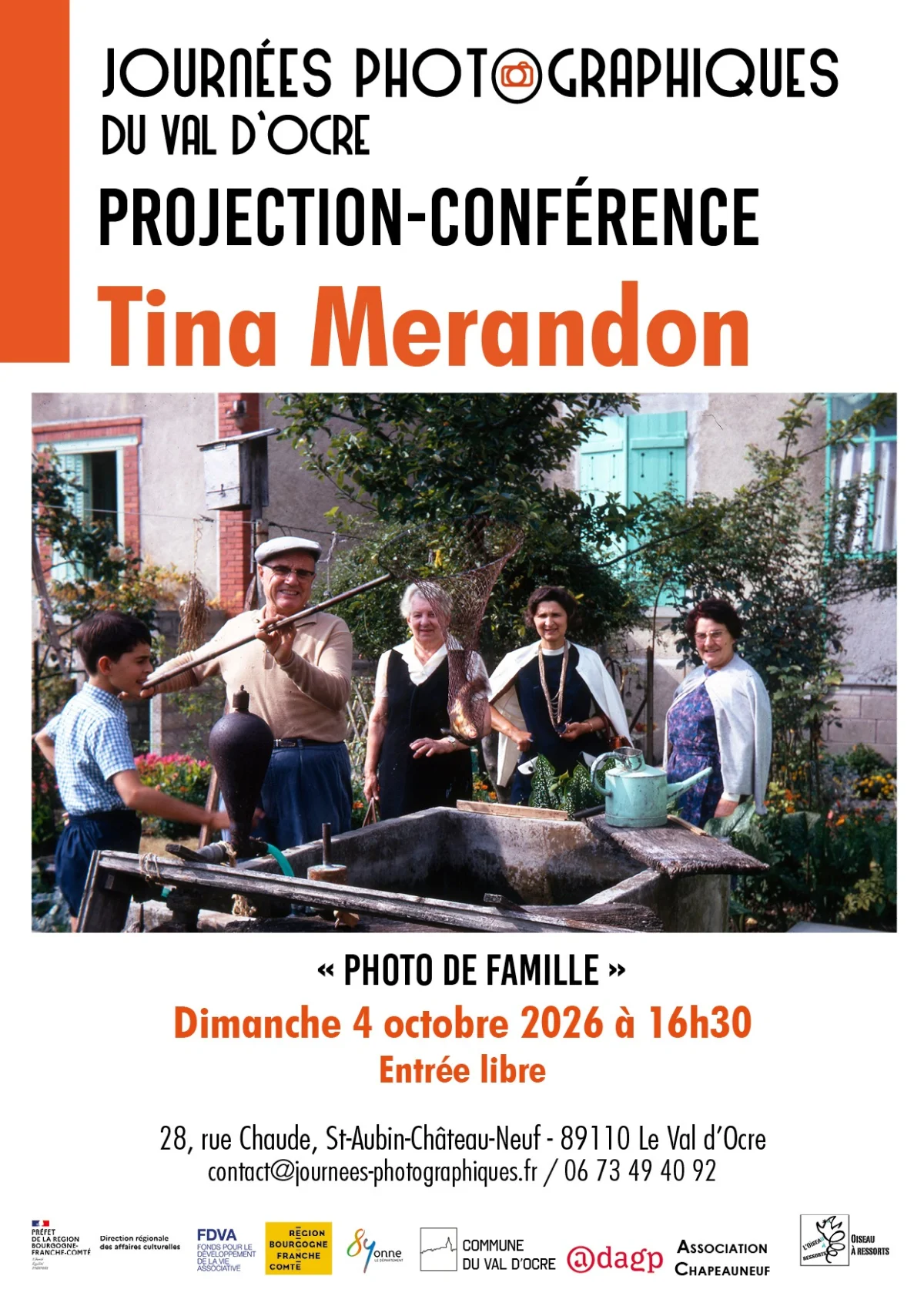 La "Photo de famille", projection-conférence - Journées photographiques du Val d'Ocre – Le Val d'Ocre (28 rue Chaude) (affiche de l’événement)