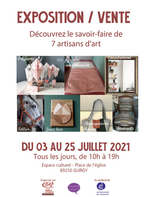 expo vente savoir faire artisans d art espace culturel gurgy juillet2021.jpg