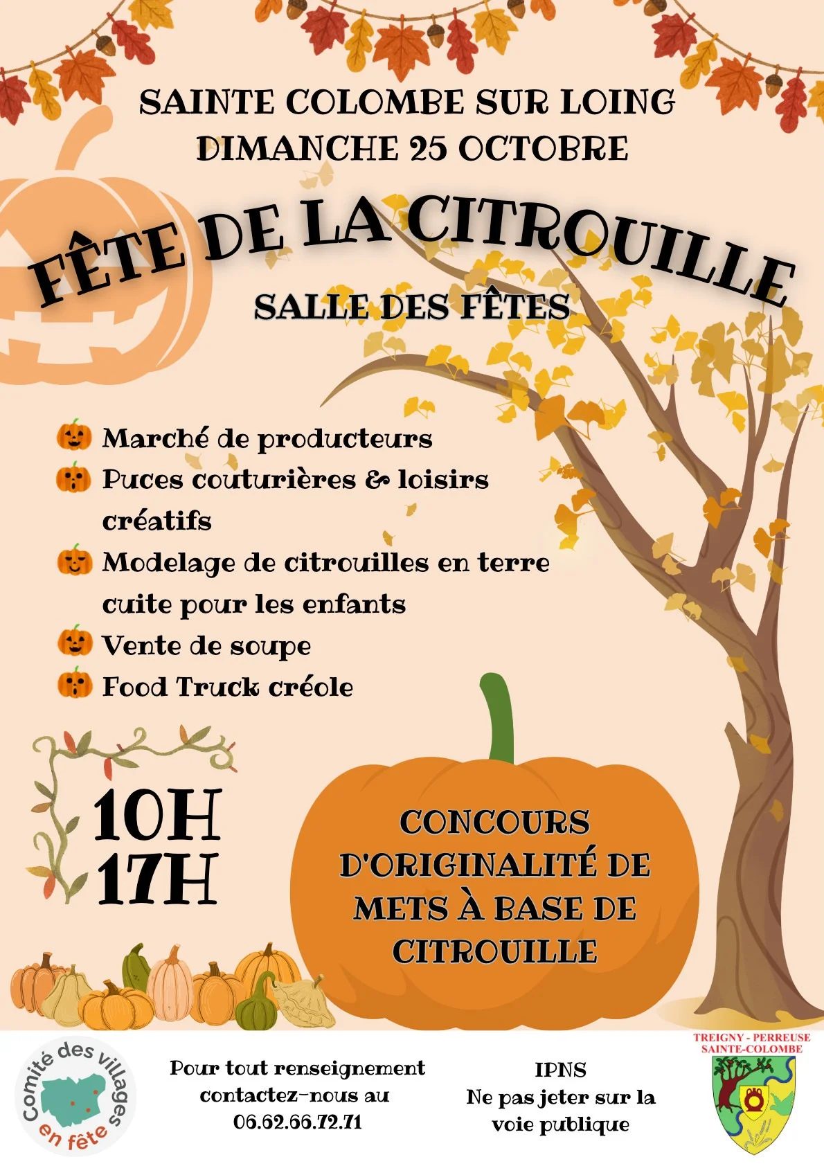 Fête de la ciotrouille – Sainte-Colombe-sur-Loing (Salle des fêtes) (affiche de l’événement)