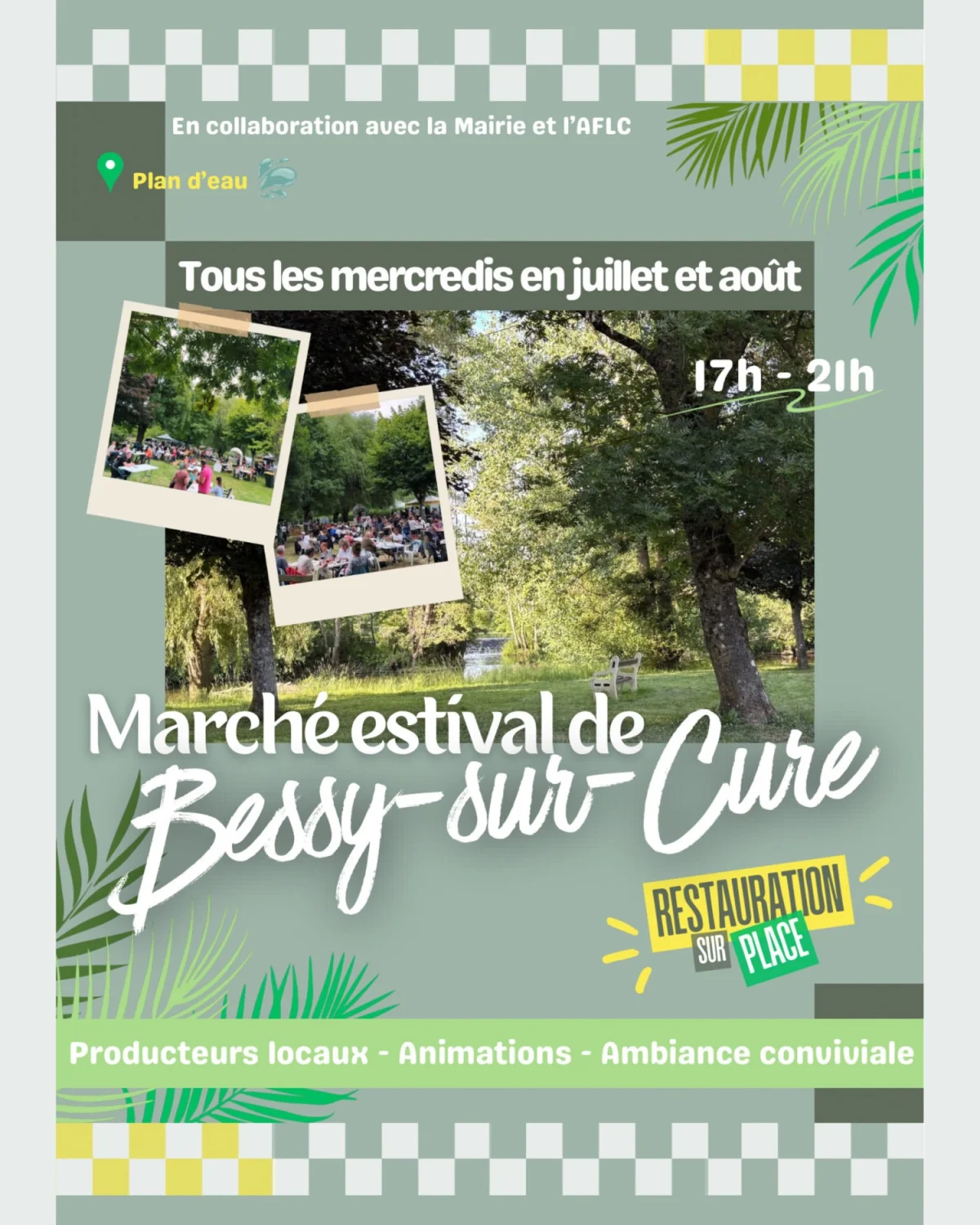 Marché estival de Bessy-sur-Cure – Bessy-sur-Cure (Plan d'eau) (affiche de l’événement)