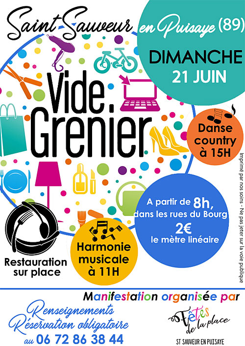 BROCANTE VIDE-GRENIERS (+ animations musicales et dansantes)