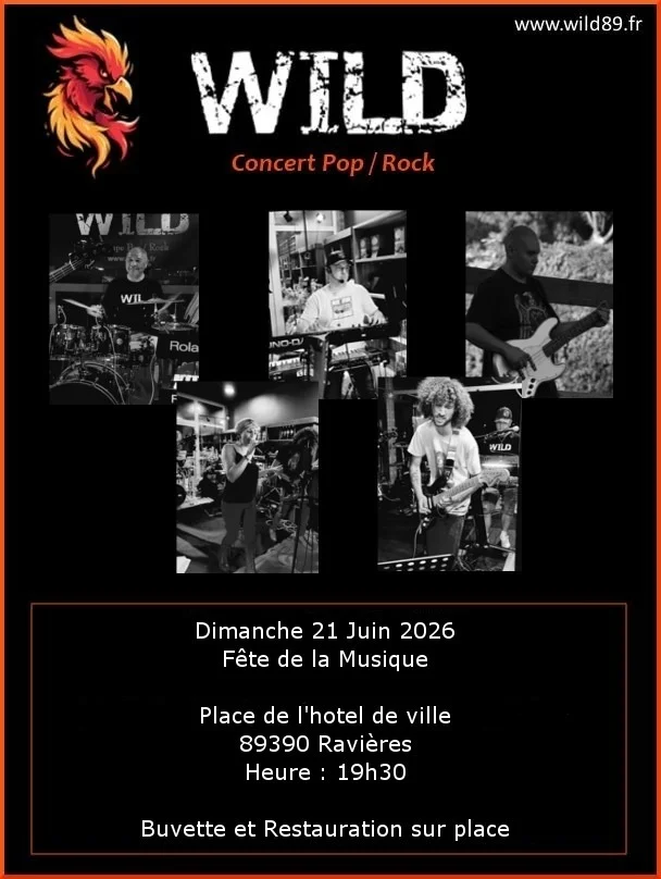 Fête de la Musique à Ravières avec Wild – Ravières (Ravières) (affiche de l’événement)