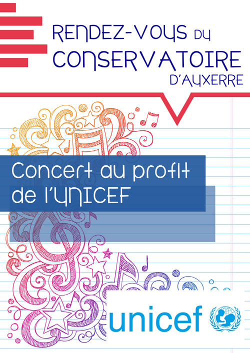 CONCERT : Les rendez-vous du Conservatoire d’Auxerre / On connaît la chanson / au profit de l’Unicef, à l’occasion du 30e anniversaire de la Convention Internationale des Droits de l’Enfant.