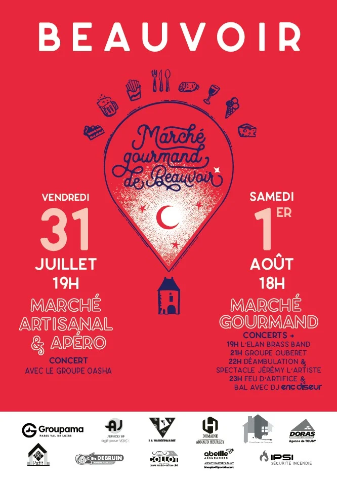 14ème Marché Gourmand de Beauvoir – Beauvoir (Place de l'église) (affiche de l’événement)