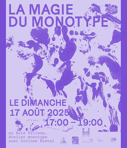 Atelier "La magie du monotype"avec Corinne Bretel sur le thème de l’eau – Saint-Julien-du-Sault (Parking du Bois Frileux / 5 avenue de la gare) (affiche de l’événement)
