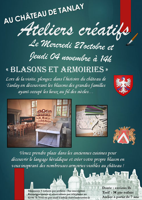 Ateliers Creatifs Blasons Armoiries Chateau de Tanlay oct nov 2021.jpg