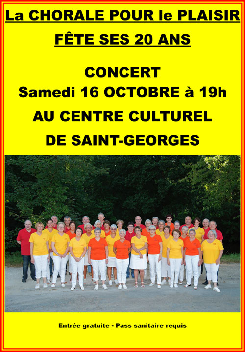 Concert La Chorale Des Chanteurs Pour Le Plaisir