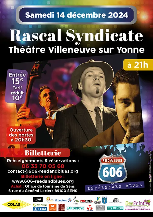 Concert Rascal Syndicate 606 Reed and Blues Theatre Villeneuve 14 12 2024.webp
