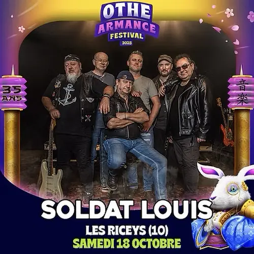 Othe-Armance Festival itinérant : Concert avec Soldat Louis (Rock celtique) – Les Riceys / Aube (La Halle / 35 Rue du Général de Gaulle) (affiche de l’événement)