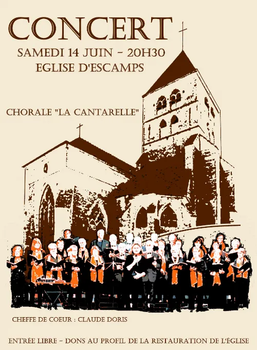 Concert chorale La Cantarelle Escamps 14 06 2025.webp