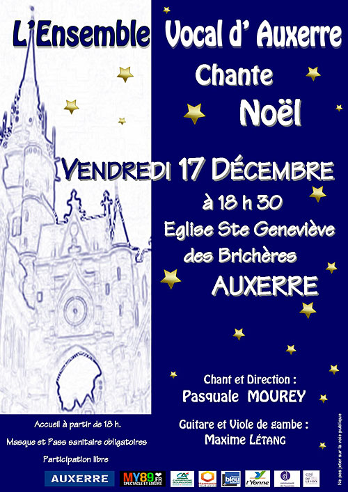 Concert (Chants de Noël) : Lu0027Ensemble Vocal du0027Auxe