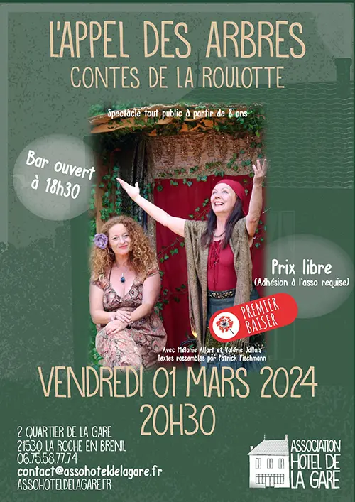Contes de la roulotte La Roche en Brenil 01 03 2024.webp