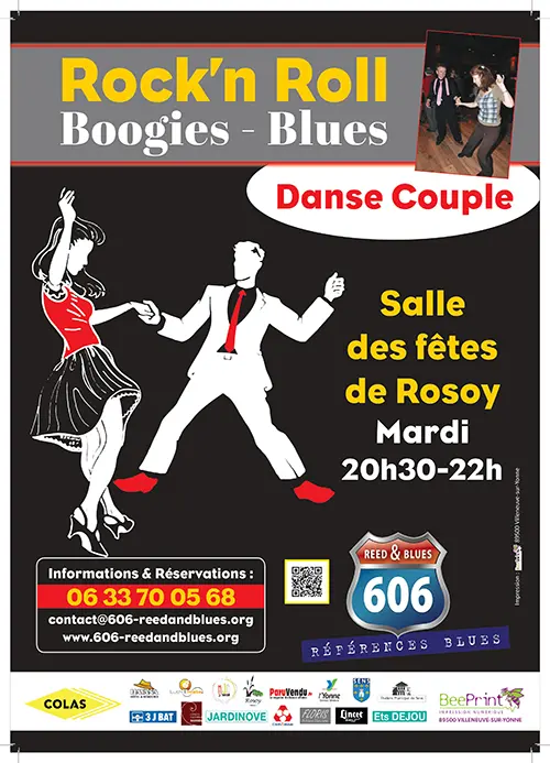 Cours danse couple Rock n Roll Boogies Blues Rosoy 2024 2025.webp