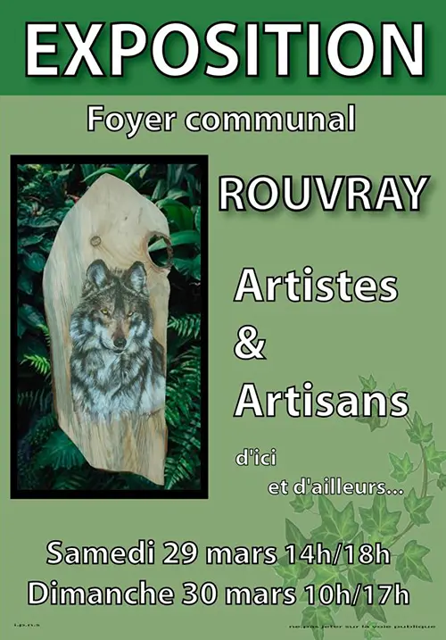 Exposition Artistes Artisans Rouvray 29 30 mars 2025.webp