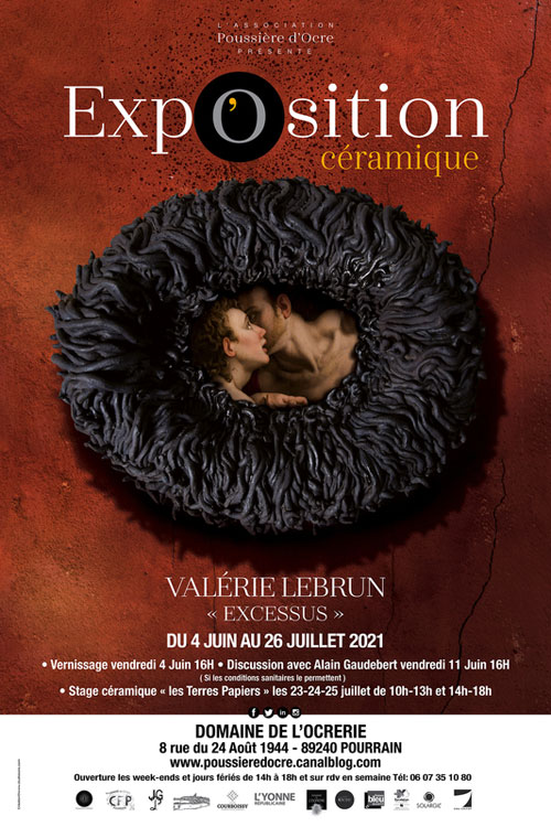 Exposition Ceramique Valerie Lebrun Domaine de L Ocrerie Pourrain 4 juin au 26 juillet 2021.jpg