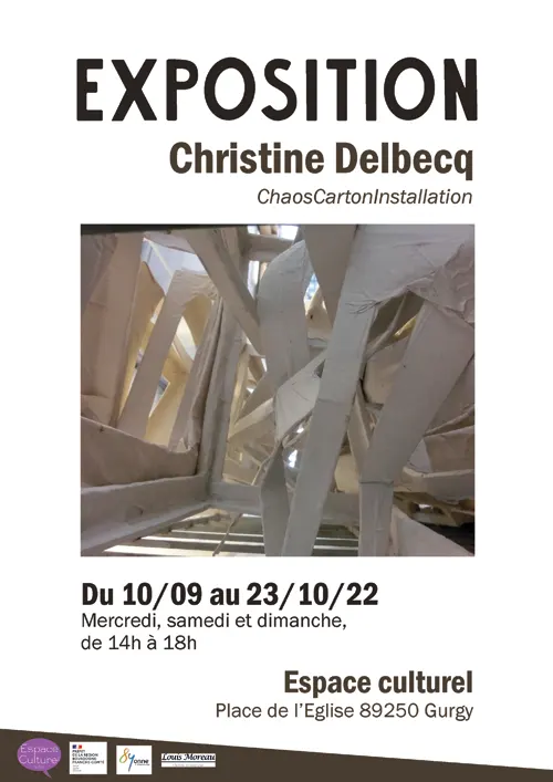 Exposition Christine Delbecq Espace culturel Gurgy 10sept 23oct2022.webp