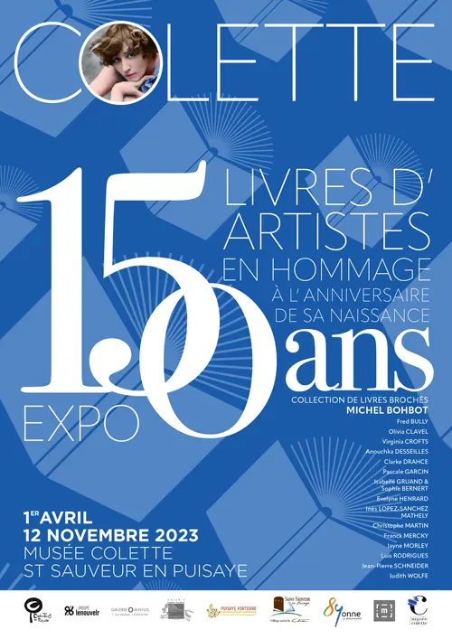 Exposition livres d artistes 150ans naissance Colette Saint Sauveur en Puisaye 1er avril 12 nov2023.webp