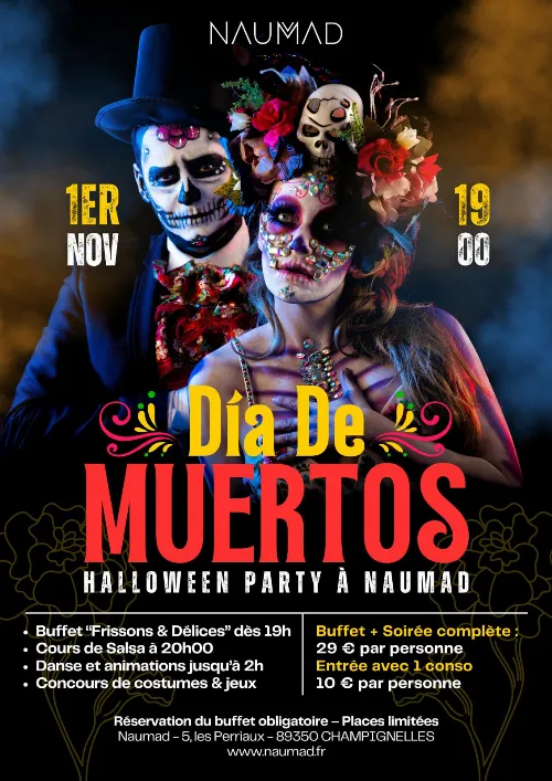 Dia de Muertos - Halloween Party à Naumad – Champignelles (Domaine Naumad) (affiche de l’événement)