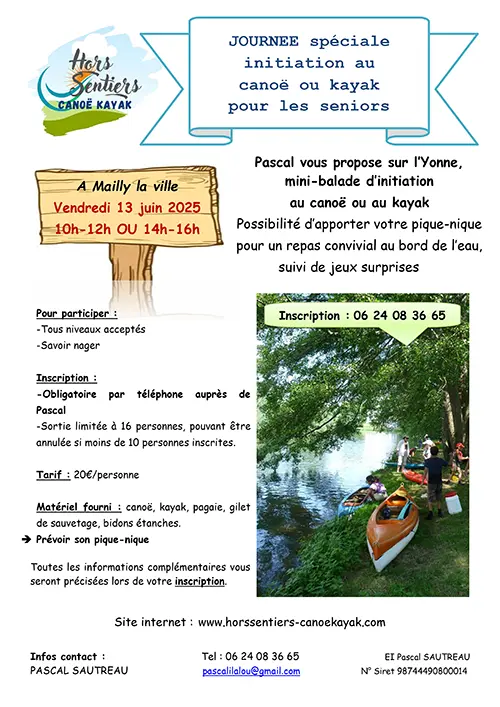 Initiation Canoe Kayak Mailly la Ville 13 06 2025.webp