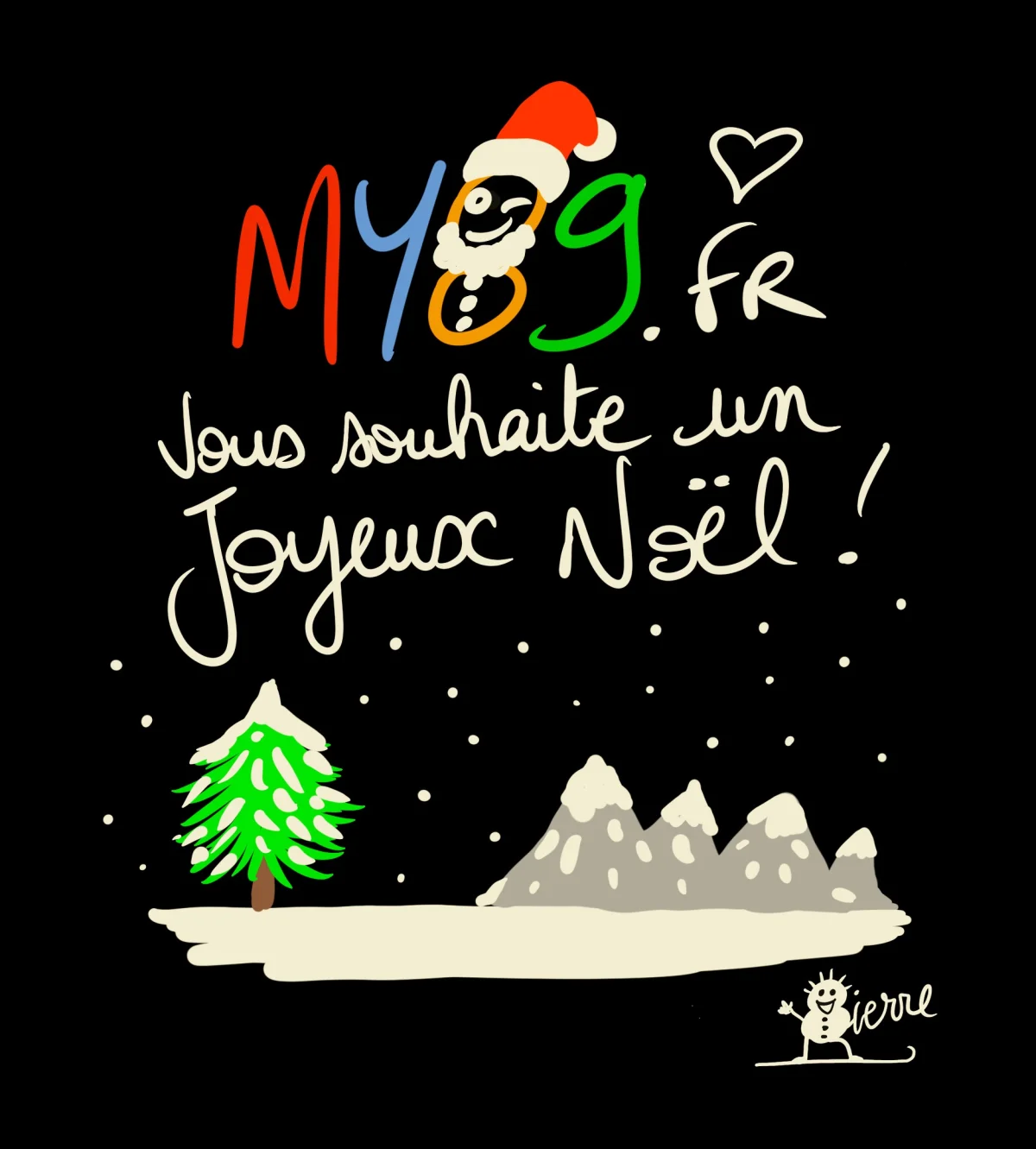 My89 vous souhaite un Joyeux Noël ! – Toutes les villes et villages (Yonne, Bourgogne Franche-Comté et Zone A) (affiche de l’événement)