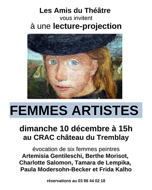 Lecture projection Femmes Artistes Chateau Trembay 10 12 2023.webp