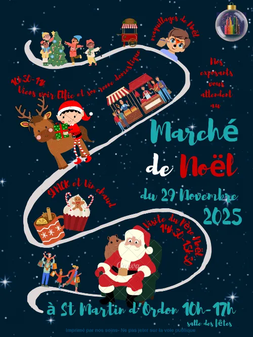 Marché de Noël de l'APE – Saint Martin d'Ordon (Salle polyvalente / salle des fêtes) (affiche de l’événement)