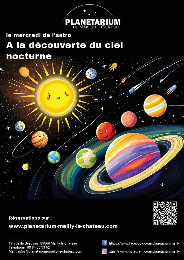 Le mercredi de l'astro – Mailly-le-Château (Planétarium - Espace nature du Beauvais) (affiche de l’événement)