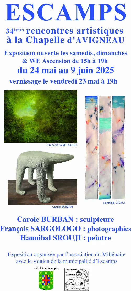 Rencontres Artistiques Escamps 23 mai au 09 juin 2025.webp