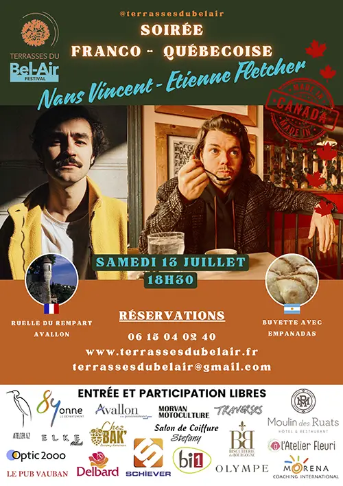 Soiree Franco Quebecoise Terrasses du Bel Air Avallon 13 07 2024.webp